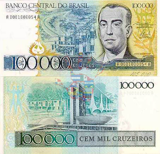 100000 крузейро (1970—1986)