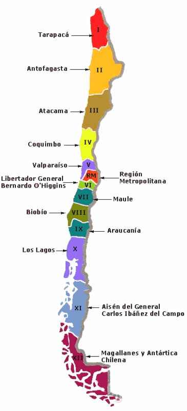 Регионы Чили