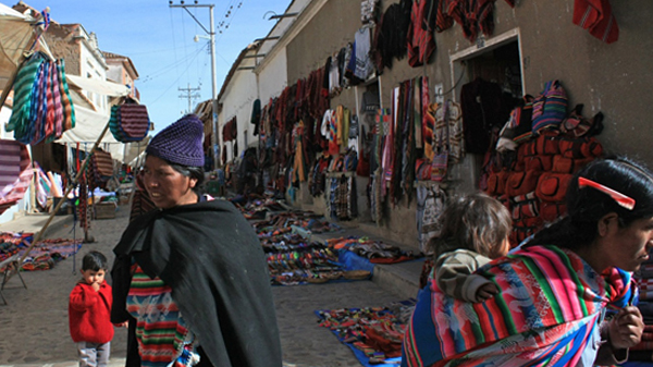 Колоритный рынок Тарабуко (Сукре, Боливия)