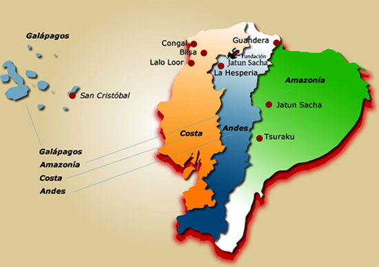 Климатические зоны Эквадора